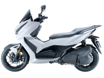 Скутер Zontes (Зонтес) ZT350 - D (ZT1P77MP EFI) 15/14 серебристый с ПТС