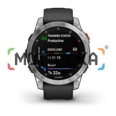 Мультиспорт.часы Garmin (Гармин) Epix gen.2 Sapphire, amoled-дисплей, серый стальной (010-02582-01)
