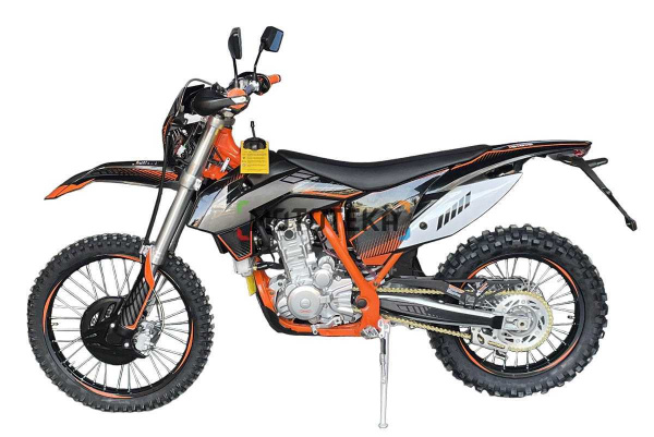 Мотоцикл кроссовый / эндуро Мотомир X - MOTOS CBS чёрный/оранжевый с ПТС | Мототека